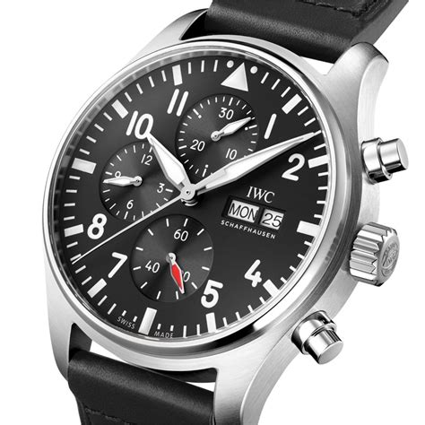 iwc chronograph black|iwc chronograph automatic price.